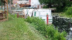 BT; Ohio and Erie Canal Towpath canal boat; Trail;, OH