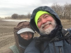 Ruth Bennett McDougal, Dan Dorrough; BT; Headlands Beach State Park, OH