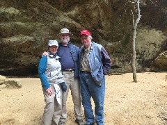 Ruth, Dan, DAvid Dorrough; BT; Ash Cave; Logan, OH