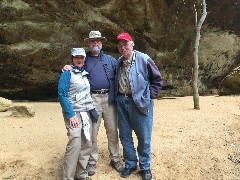 Ruth, Dan, DAvid Dorrough; BT; Ash Cave; Logan, OH