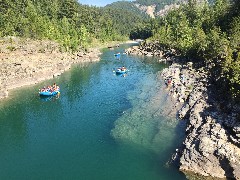 river rafts; Glacier National Park, MT