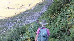 Ruth Bennett McDougal Dorrough; CDT; Highline Trail; Glacier National Park, MT