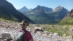 Ruth Bennett McDougal Dorrough; CDT; Highline Trail; Glacier National Park, MT