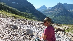 Ruth Bennett McDougal Dorrough; CDT; Highline Trail; Glacier National Park, MT