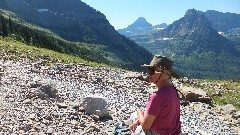 Ruth Bennett McDougal Dorrough; CDT; Highline Trail; Glacier National Park, MT