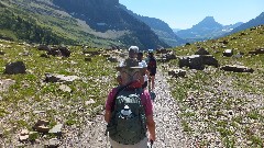 Ruth Bennett McDougal Dorrough; CDT; Highline Trail; Glacier National Park, MT