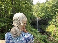 Ruth Bennett McDougal Dorrough; Carpenter Falls waterfall