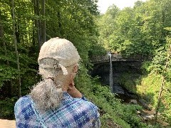 Ruth Bennett McDougal Dorrough; Carpenter Falls waterfall