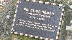 sign Bruce Bridgman Professor Emeritus 1936-1999; FLCC