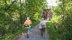 Judy Geisler; Ruth Bennett McDougal Dorrough; Greenbrier River Trail, WV