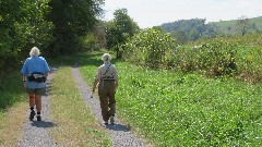 Judy Geisler; Ruth Bennett McDougal Dorrough; Greenbrier River Trail, WV