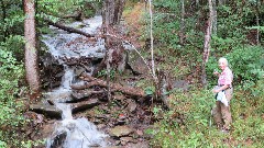 Ruth Bennett McDougal Dorrough; water fall; Greenbrier River Trail, WV