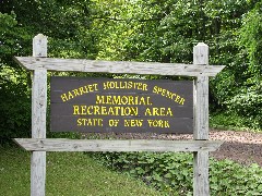 Harriet Hollister Spencer Memorial Recreation Area sign