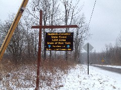 sign Hemlock-Canadice State Forest