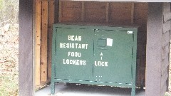 Hiking; Hi-Tor
Bear Resistant Food Lockers