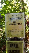 sign Trail Closed