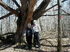 Ruth Bennett McDougal Dorrough; Dan Dorrough; Hi-Tor; old tree