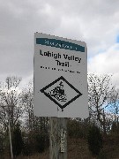 Lehigh Valley Trail sign