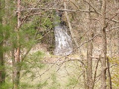 Waterfall in Letchworth Park north of Portageville