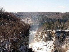 Hiking; Day Trips; Letchworth Park Gorge; Raildroad trestle