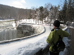 Lyn Jacobs; Hiking; Day Trips; Letchworth Park; frozen waterfalls