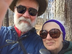 Dan, Ruth Bennett McDougal Dorrough; Mendon Ponds; selfie