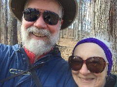 Dan, Ruth Bennett McDougal Dorrough; Mendon Ponds; selfie