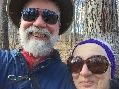 Dan, Ruth Bennett McDougal Dorrough; Mendon Ponds; selfie