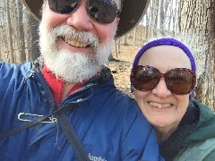 Dan, Ruth Bennett McDougal Dorrough; Mendon Ponds; selfie