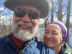 Dan, Ruth Bennett McDougal Dorrough; Mendon Ponds; selfie