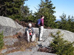 Ruth Bennett McDougal Dorrough; Katherine (Kat) McDougal Wheeler McCandless; White Dot Trail Monadnock Mountain NH