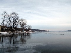 Frozen Canandaigua Lake from Onanda Park