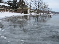 Frozen Canandaigua Lake from Onanda Park