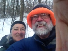 Ruth Bennett McDougal Dorrough; Dan Dorrough; selfie; FLT; Ontario County Park; Bike Gate