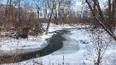 Ontario Pathways; snow; frozen river