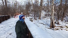 Ruth Bennett McDougal Dorrough; Ontario Pathways; snow; frozen river