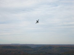 from Hawk Mountain; Warthog airplane