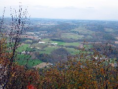 from Pinnacle Point; Appalacian Trail Pennsylvania