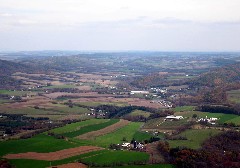 from Pinnacle Point; Appalacian Trail Pennsylvania