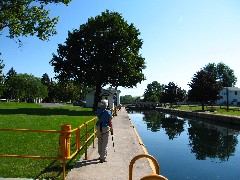 Jean Bub; Hiking; Day Trips; Seneca Cayuga Trail/Canal; lock