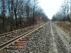 Hiking Day Trips Seneca Lake railroad tracks