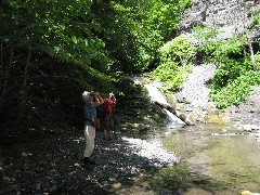 Jean Bub; Lyn Jacobs; waterfalls; Seneca Point