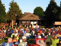 DixieKats performance; Taughannock Falls State Park