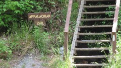 sign Appalacian Trail; Virginia Creeper Trail, VA
