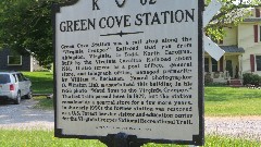 sign Green Cove Station; Virginia Creeper Trail, VA