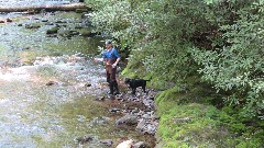 fisherman; Virginia Creeper Trail, VA