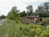 Hiking Erie Canal Village canal boat