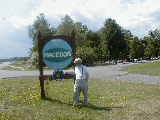 Dan Dorrough; Hiking Erie Canal Palymra Macedon sign