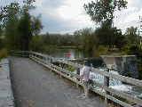 Ruth Bennett McDougal Dorrough; Hiking Erie Canal trail Palymra