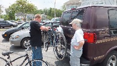 Ruth Bennet McDougal Dorrough McDougal Dorrough; New bike being loaded onto the van